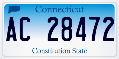 CT license plate AC28472