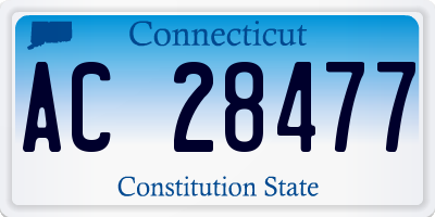 CT license plate AC28477