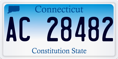 CT license plate AC28482