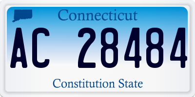 CT license plate AC28484