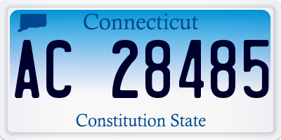 CT license plate AC28485