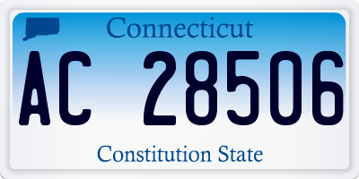 CT license plate AC28506