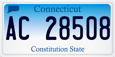 CT license plate AC28508