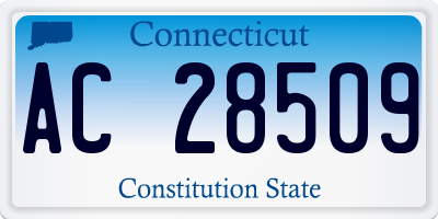 CT license plate AC28509