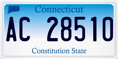 CT license plate AC28510