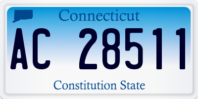 CT license plate AC28511