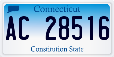 CT license plate AC28516