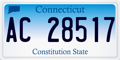 CT license plate AC28517