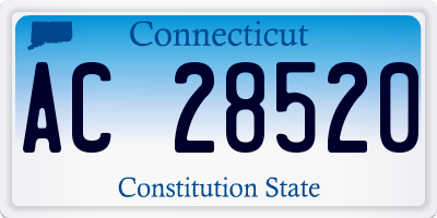 CT license plate AC28520