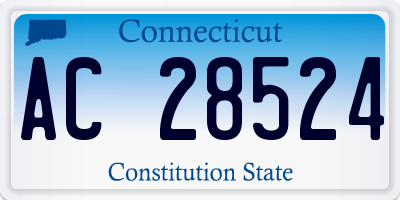 CT license plate AC28524