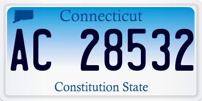 CT license plate AC28532