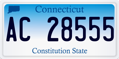 CT license plate AC28555