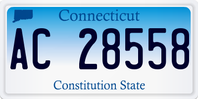 CT license plate AC28558