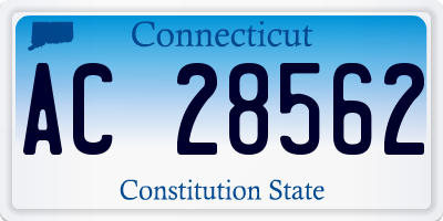 CT license plate AC28562