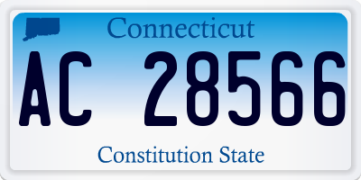 CT license plate AC28566