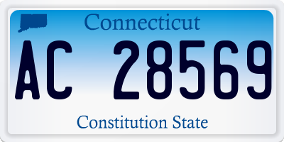CT license plate AC28569