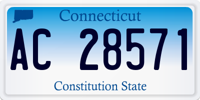 CT license plate AC28571