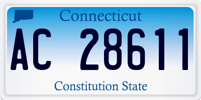 CT license plate AC28611