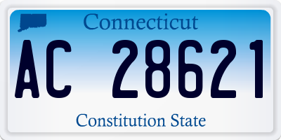 CT license plate AC28621