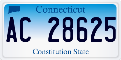 CT license plate AC28625