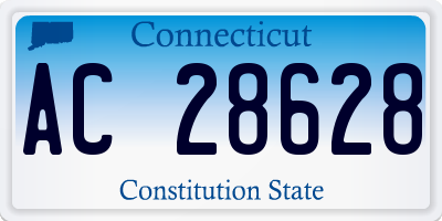 CT license plate AC28628
