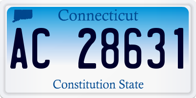 CT license plate AC28631
