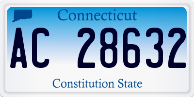 CT license plate AC28632