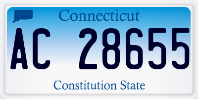 CT license plate AC28655