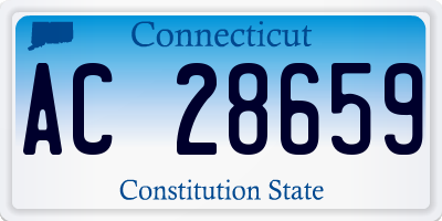 CT license plate AC28659