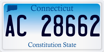 CT license plate AC28662