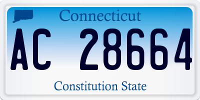 CT license plate AC28664