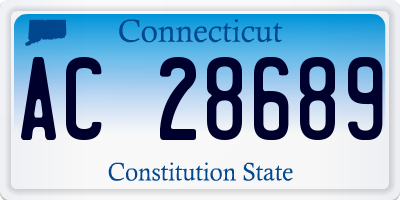 CT license plate AC28689