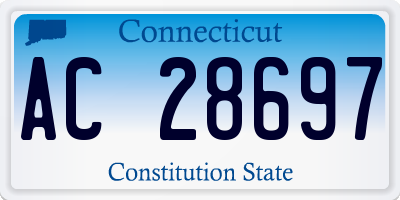 CT license plate AC28697