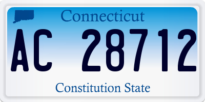 CT license plate AC28712