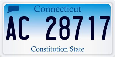 CT license plate AC28717