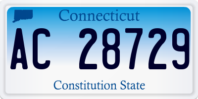 CT license plate AC28729
