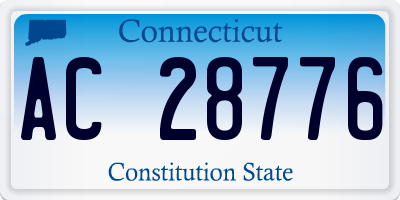 CT license plate AC28776