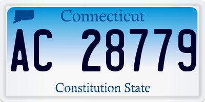 CT license plate AC28779