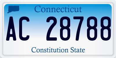 CT license plate AC28788