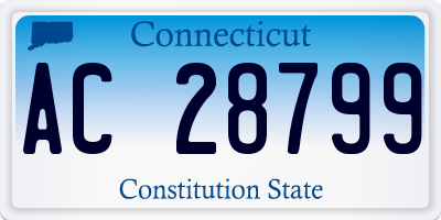 CT license plate AC28799