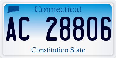 CT license plate AC28806