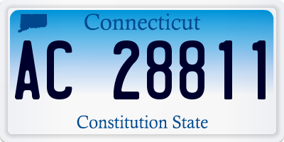 CT license plate AC28811