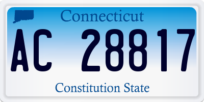 CT license plate AC28817