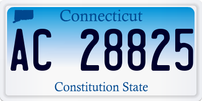 CT license plate AC28825