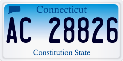 CT license plate AC28826