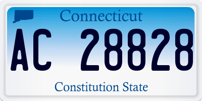 CT license plate AC28828