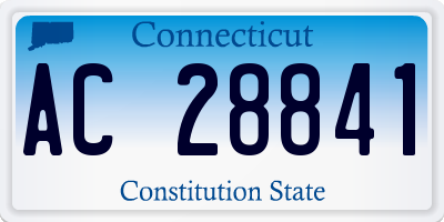 CT license plate AC28841