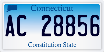CT license plate AC28856