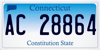 CT license plate AC28864