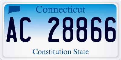 CT license plate AC28866
